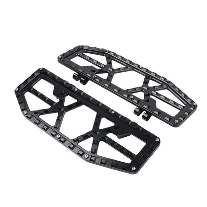 Black Rider Driver Floorboards Foot Pegs for Harley Electra Glide