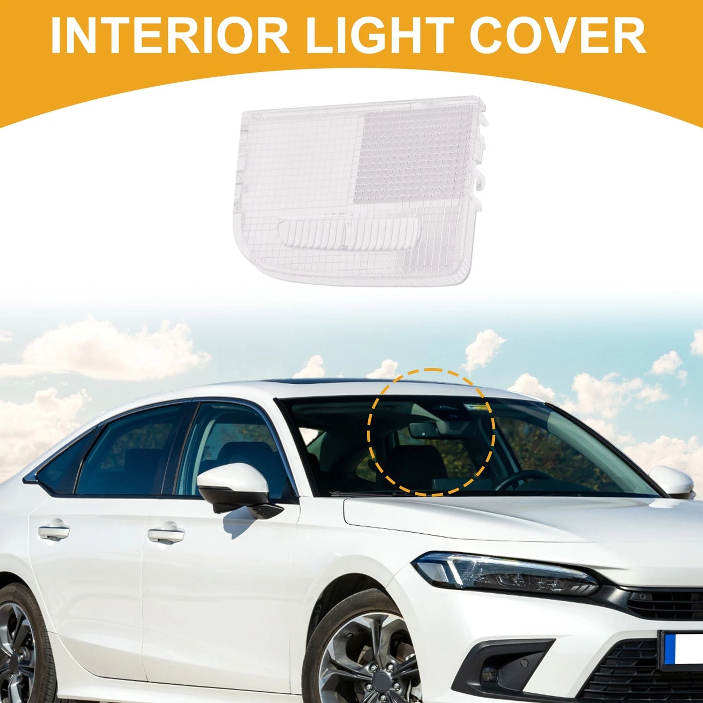 1pc Rear Right Interior Light Cover for Honda Accord (2003–2019) No.34401SDAA21