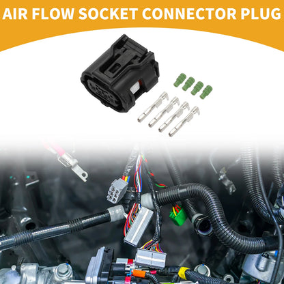 Set of 4 Pin Air Flow Socket Connector Plug for Toyota