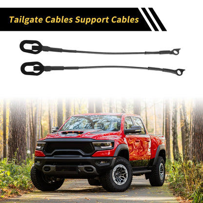 1 Pair Tailgate Cables for Dodge Ram 1500 2500 3500 (2002–2023)