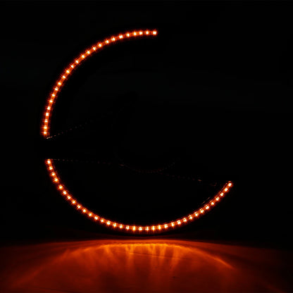 Brake Rotor Covers LED Amber Light Smoke Lens for Honda Goldwing (18-25)