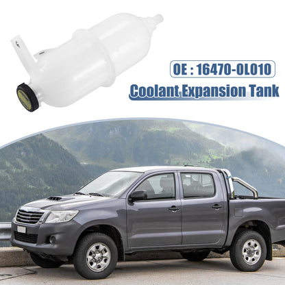 Coolant Radiator Reservoir Tank 16470-0L010 with Cap for Toyota Hilux (2005–2015)