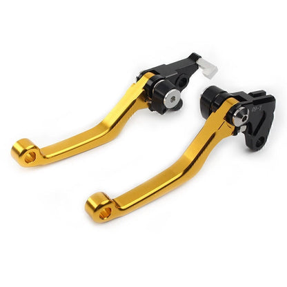 Pivot Dirt Clutch Brake Levers for Kawasaki KLX250 D-Tracker (1993–1997) GOLD