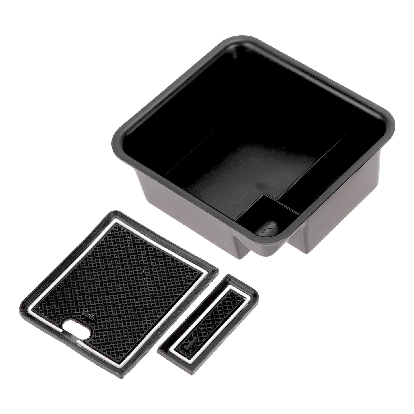 Center Console Armrest Organizer Tray for VW T-Cross (2018–2024) Plastic White