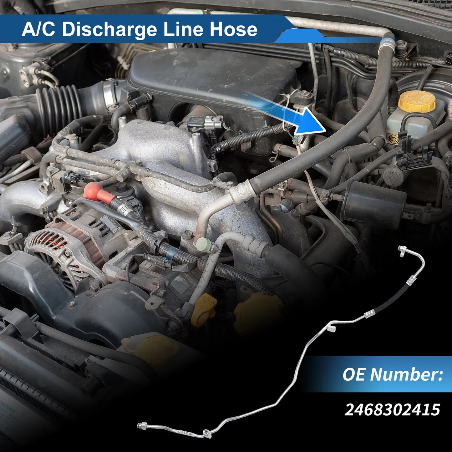 A/C Refrigerant Liquid Hose for Mercedes-Benz A-Class (2013–2018) No.2468302415