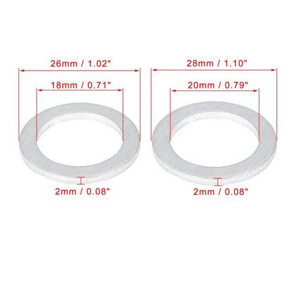 10 x Oil Drain Plug Gaskets for Honda (94109-20000, 90471-PX4-000)
