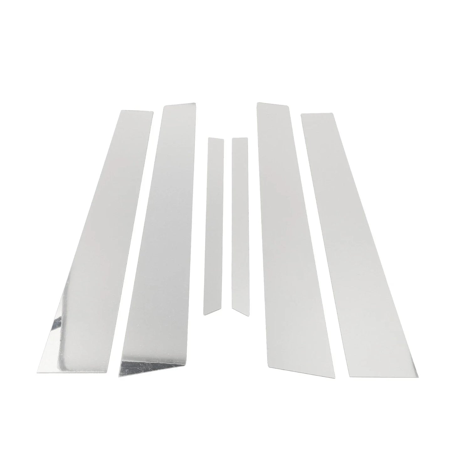 6 Pcs Chrome Silver Door Pillar Window Trim for Mercedes S-Class (2007-2013)