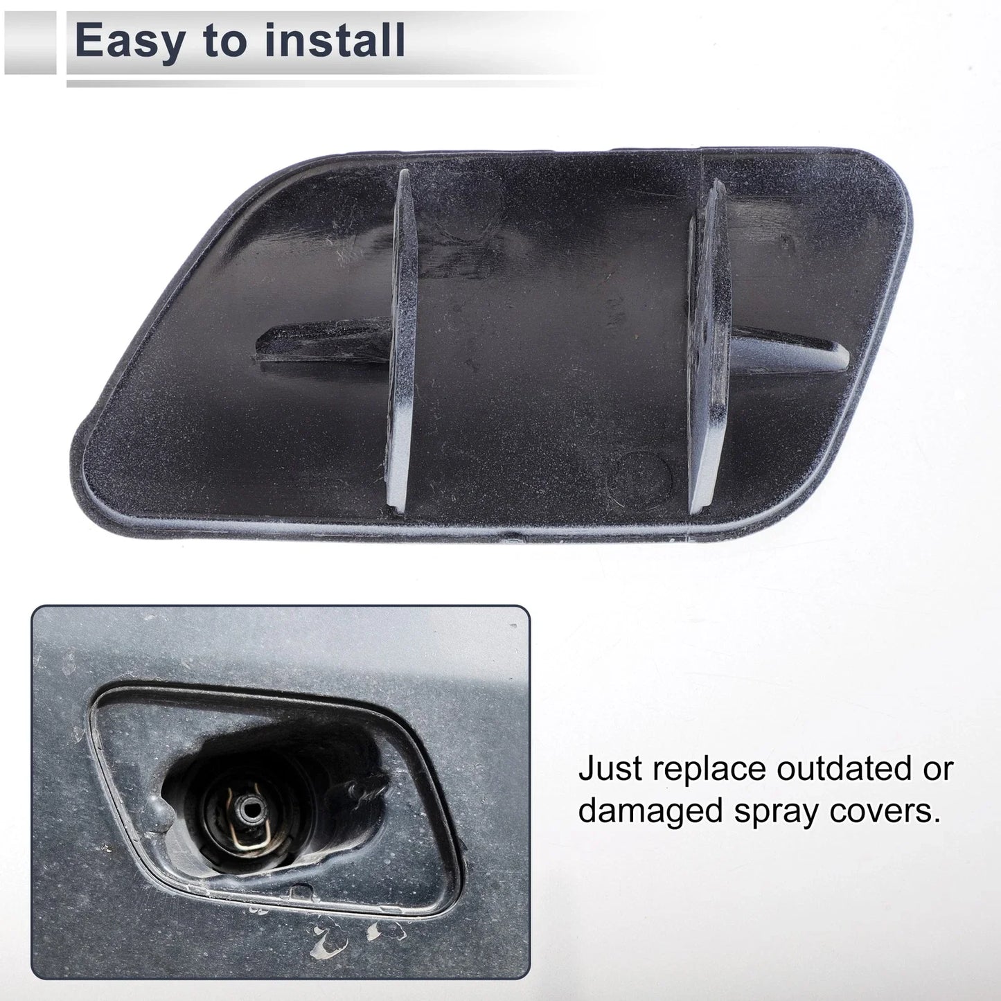 Front Right Side Bumper Headlight Washer Nozzle Cover Cap for BMW 740i