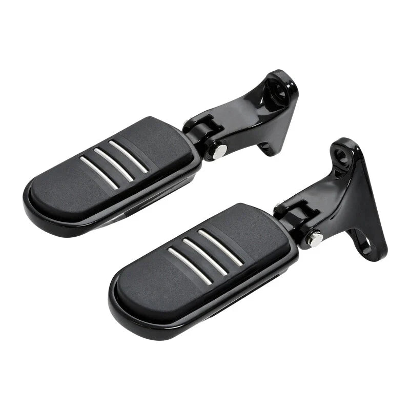 Black Rear Passenger Footpeg Mini Mount for Harley Street Glide (1993-2025)