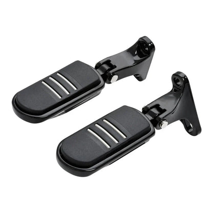 Black Rear Passenger Footpeg Mini Mount for Harley Street Glide (1993-2025)