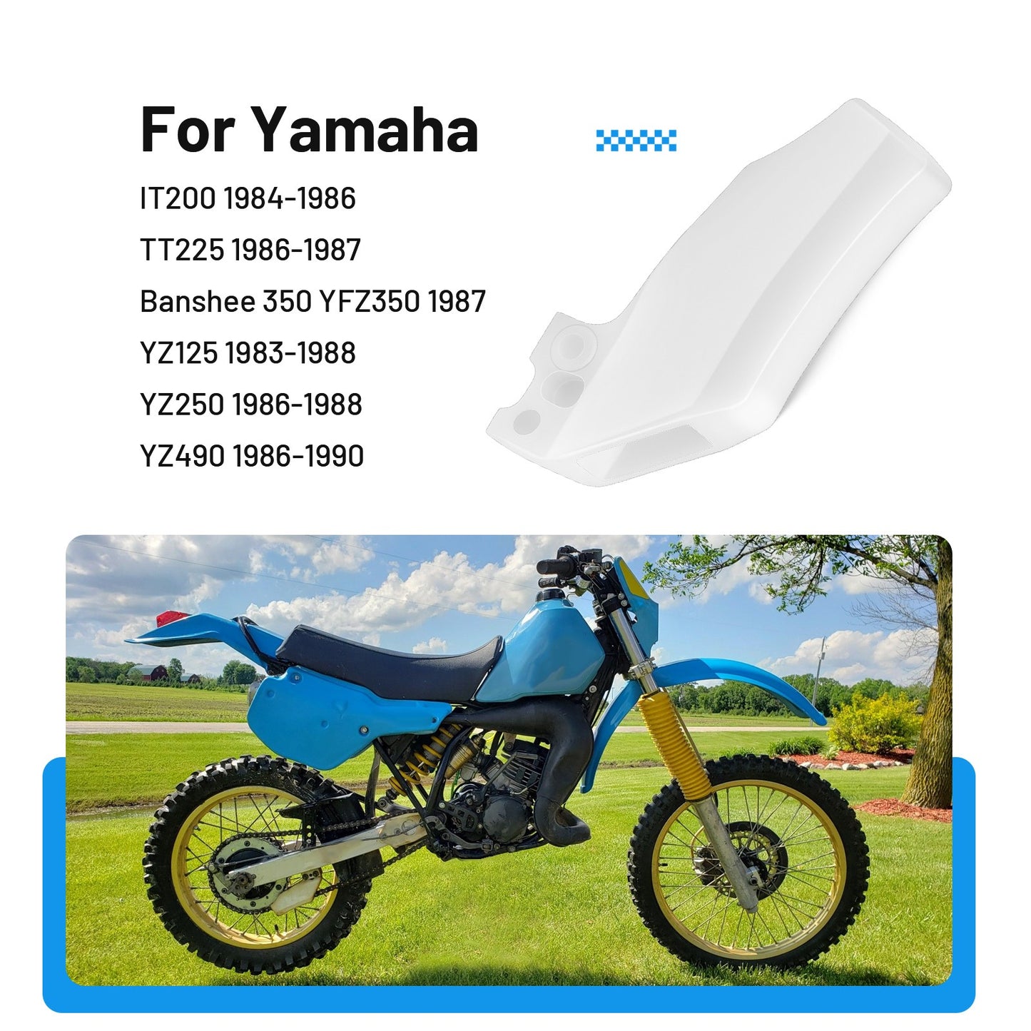 Chain Guide for Yamaha YZ125 YZ250 YZ490 (1983–1990)