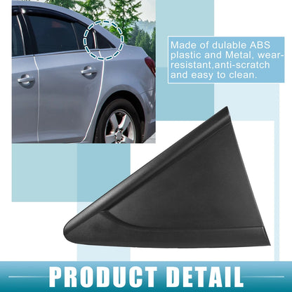 Left Rear Door Window Glass Triangle Trim Cover for Chevrolet Cruze (2011-2016)