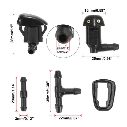 7pcs Windshield Wiper Fluid Squirter Nozzle for Toyota Yaris Tacoma (2006–2020) GK2C67510B