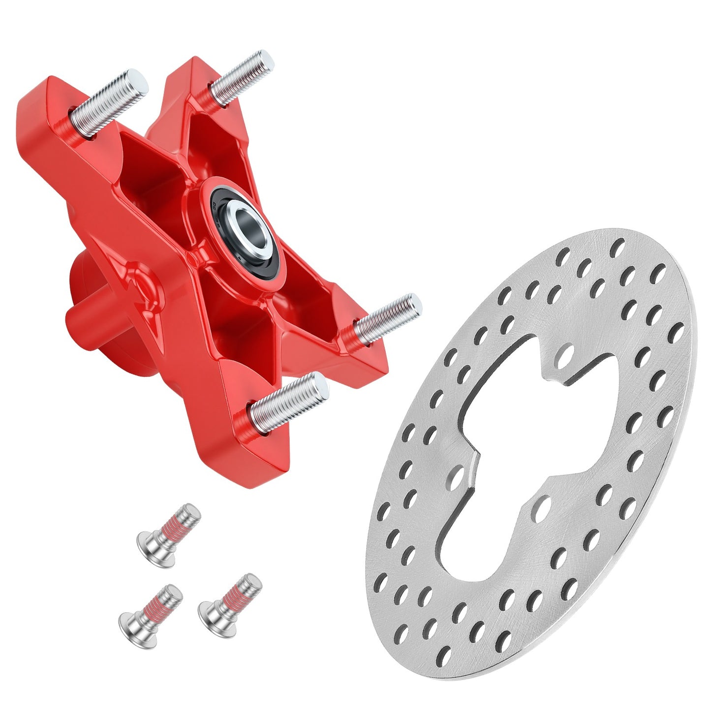 Red Wheel Hub with Brake Disc for Honda Sportrax 400 (2002–2008)
