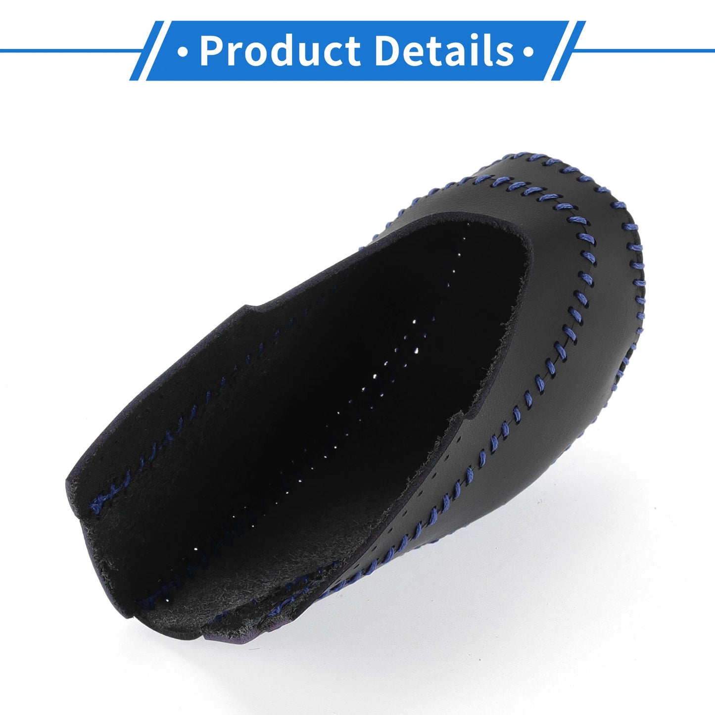 Gear Shift Knob Cover for Chevrolet Cruze (2011–2015) Black Carbon Fiber Blue