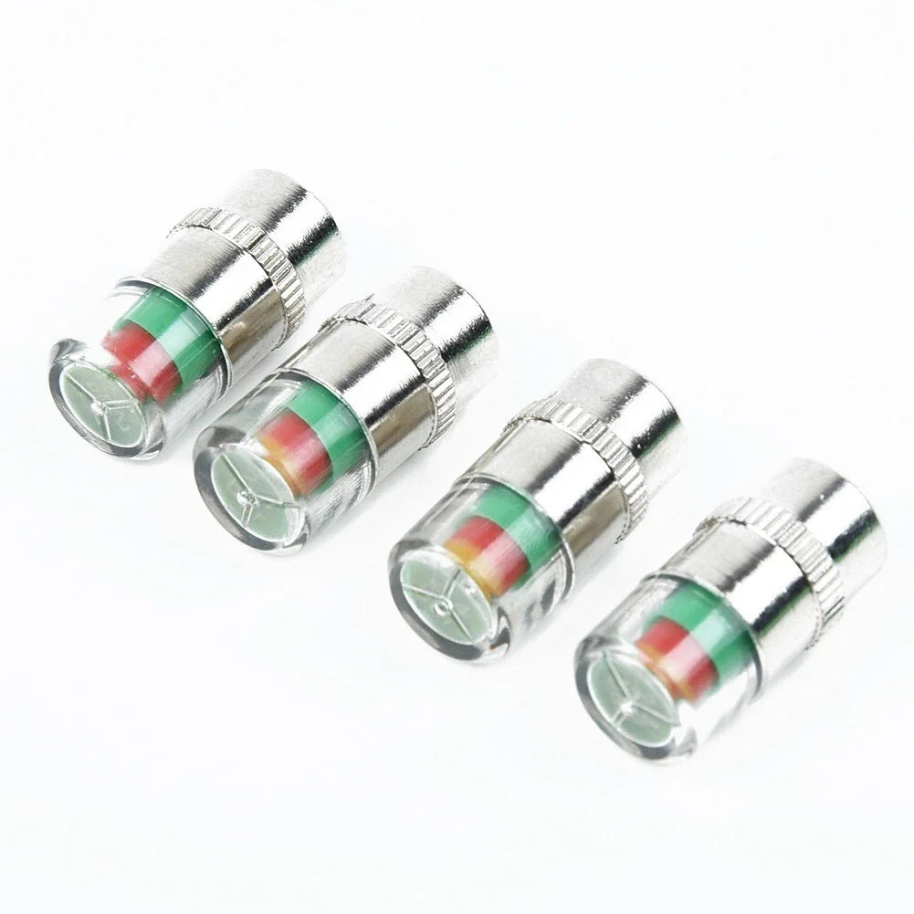 4x Valve Tyre Cap Dust Monitor Tire Pressure 38-32-36 PSI Sensor for Car Auto