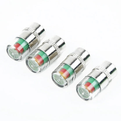 4x Valve Tyre Cap Dust Monitor Tire Pressure 38-32-36 PSI Sensor for Car Auto