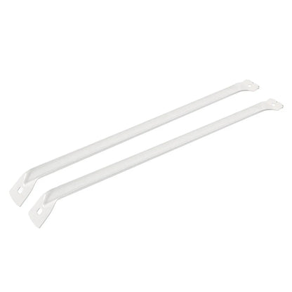 12-Inch White Metal Support Brackets for Closet Shelf