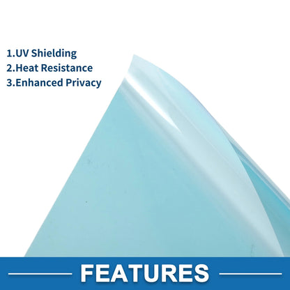 Car Window Tint Film for Various Models (Light Blue VLT 75% IRR 91% UVR 99.5%)