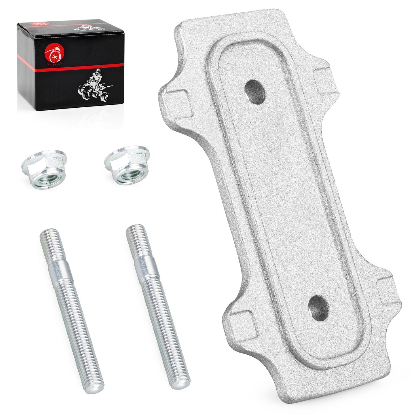 Plate Chain Adjuster and Bolt Nut for Suzuki QuadRacer 250 (1985–1992)