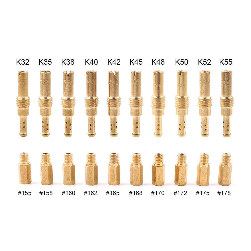 20 x Main Jets + Slow Pilot Jets for Motorcycle Carburetor