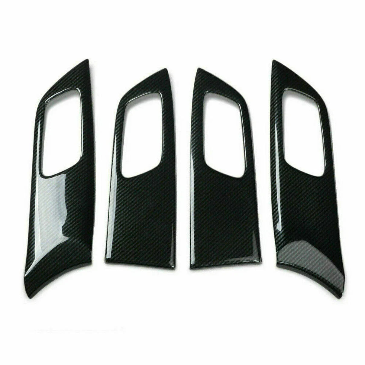 4x Carbon Fiber Inner Door Handle Panel Cover Trim for Honda Accord (2013–2017)