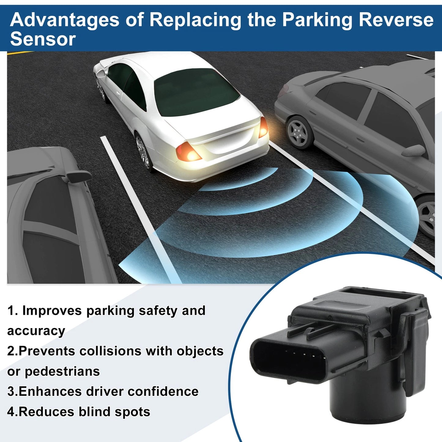 Reverse Backup Parking Sensor for Toyota FJ Cruiser (2011–2014) No.8934106010