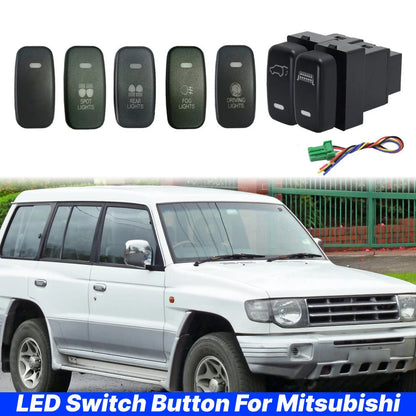 Dashboard Control Switch Button for Mitsubishi Outlander (2001–2014)
