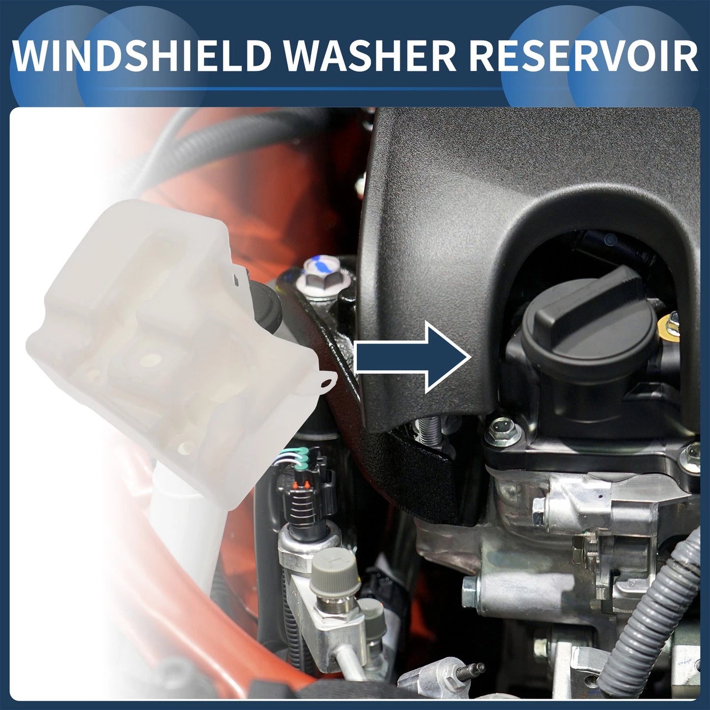 Windshield Washer Reservoir No.DMB500040 for Land Rover Range Rover Sport (2006–2009)