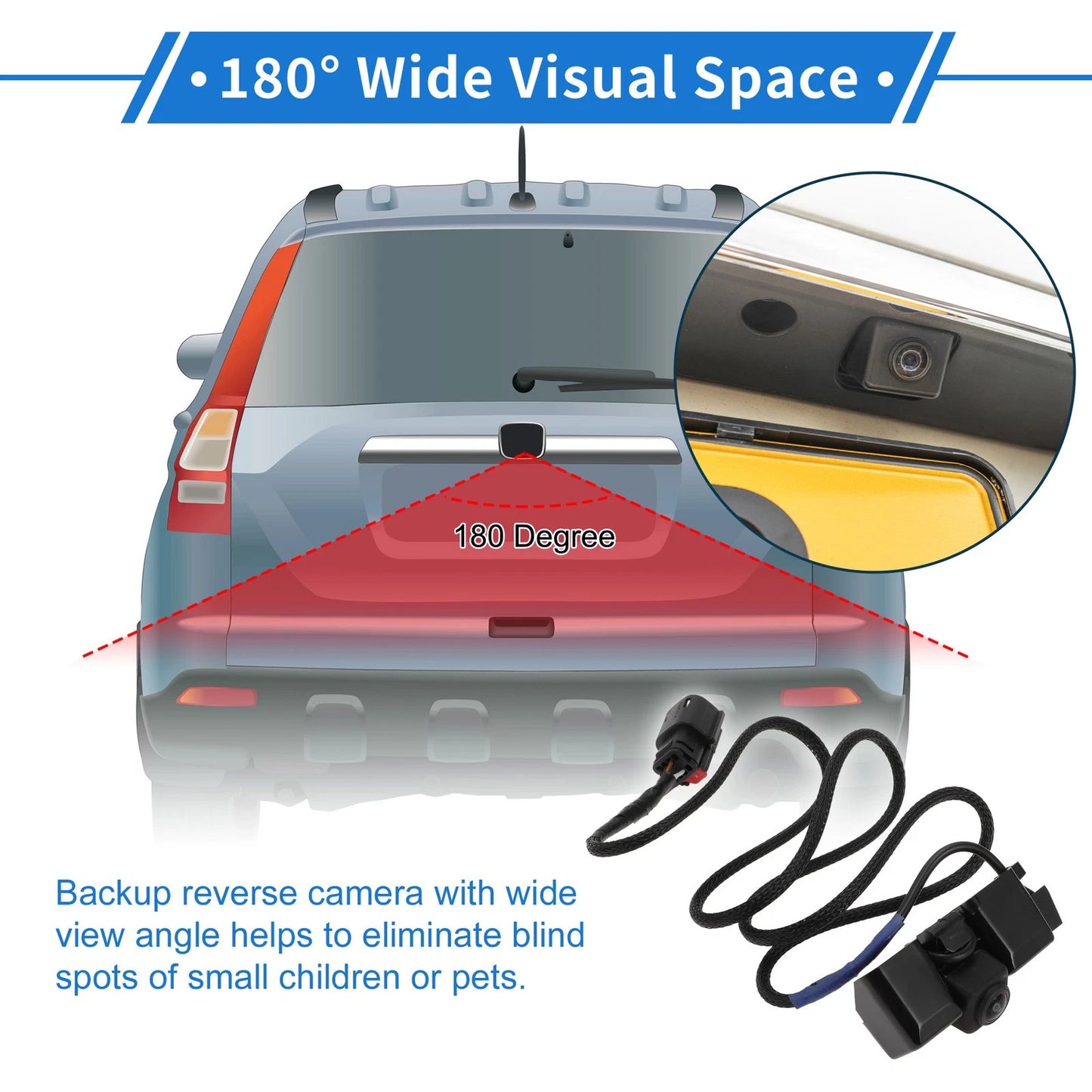 Rear View Camera for Chevrolet Cheyenne (2016–2018) 120-180°