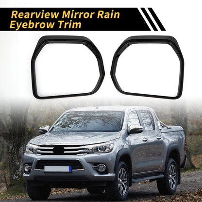 Pair Rearview Mirror Rain Eyebrow Trim for Toyota Tundra (2022–2024)