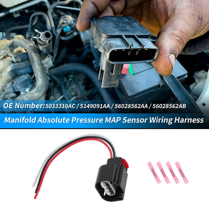 Manifold Pressure Sensor with Connector for Chrysler Dodge (2005–2010)