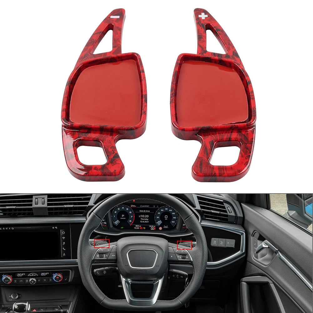 2X Steering Wheel Shift Paddle Shifter Extension for Audi SQ7 Q2 Q3 Q5 Q7 TT TTS