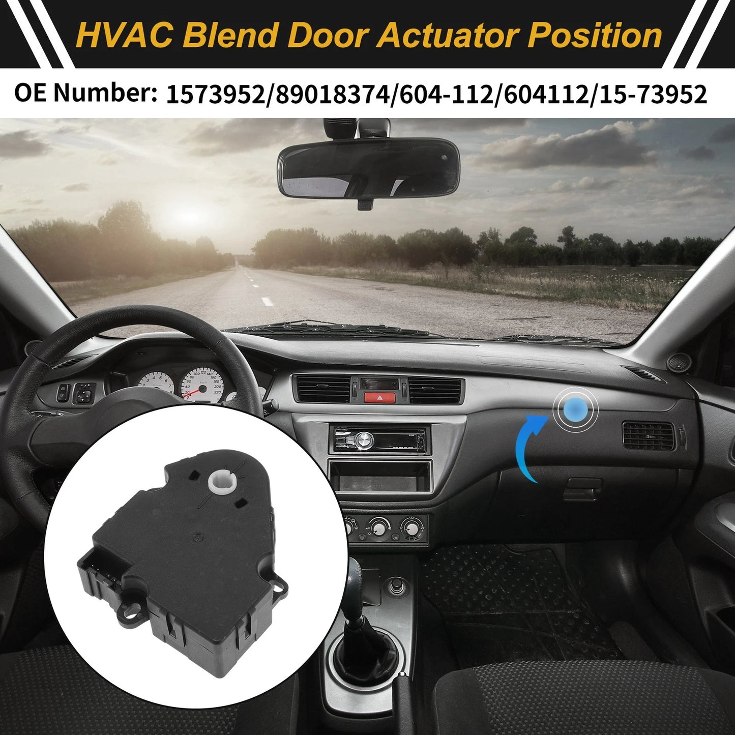 HVAC Heater Blend Door Actuator for Chevrolet Avalanche (2002–2013) No. 1573952