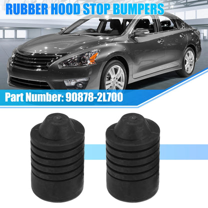 2 Pcs Hood Rubber Cushion Bumper for Nissan 200SX Altima Frontier (1995–2001)