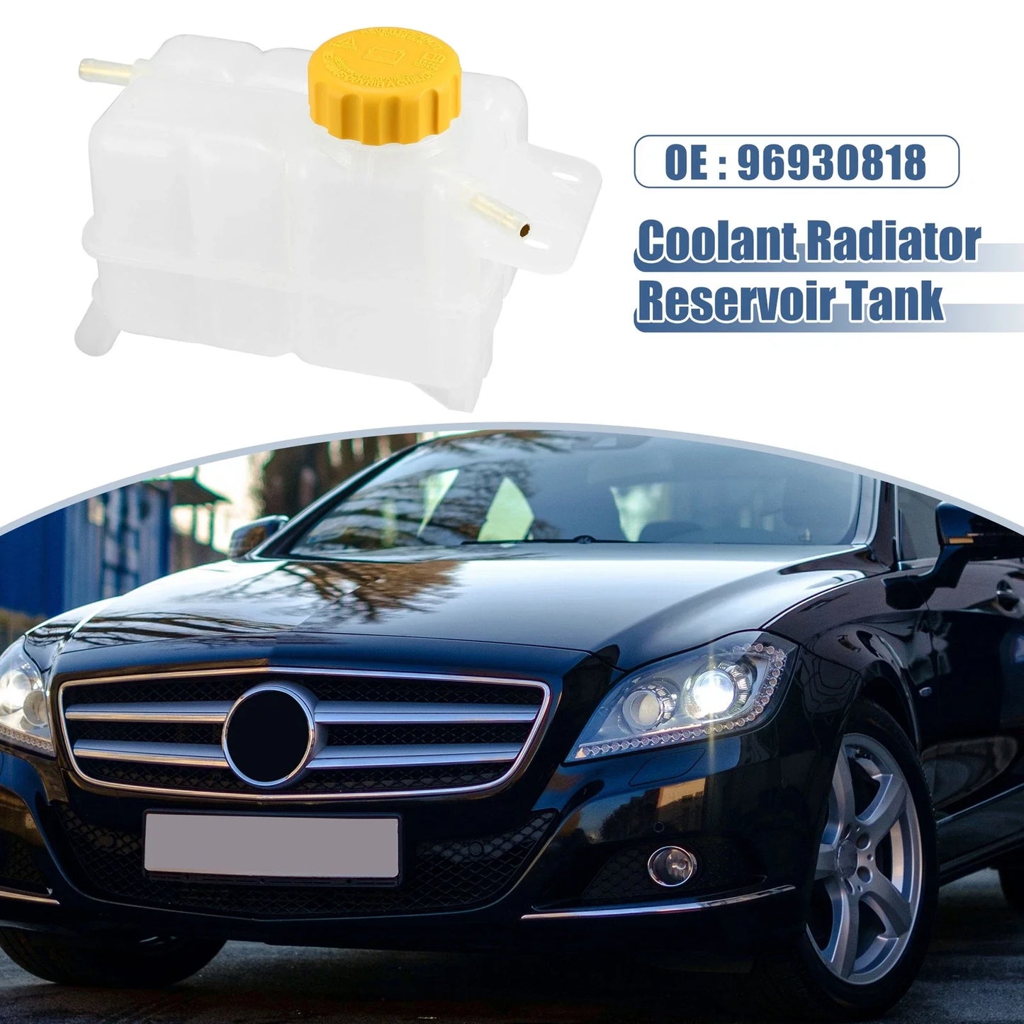 Coolant Radiator Reservoir Tank with Cap for Chevrolet (2010-2015)