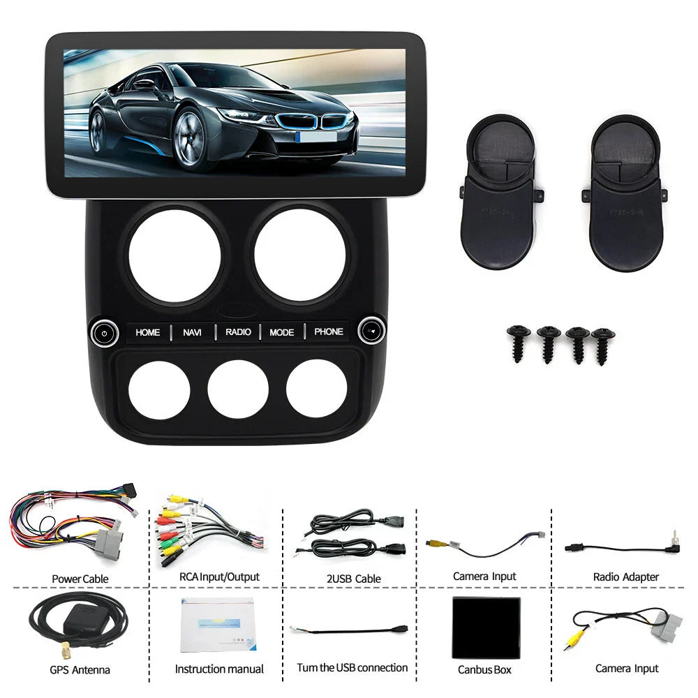 12.3'' Carplay Stereo Radio Head Unit for Jeep Compass Patriot (2010-2016)