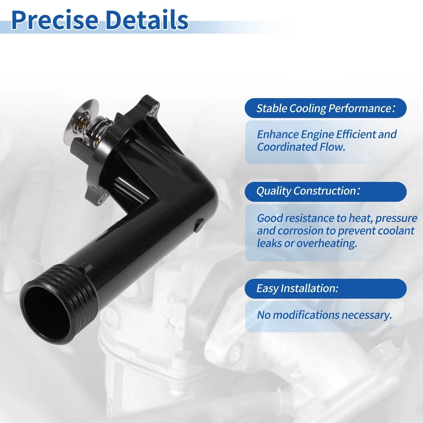 Engine Coolant Thermostat Housing Assembly for BMW 3 Series E36 (1990-2000)