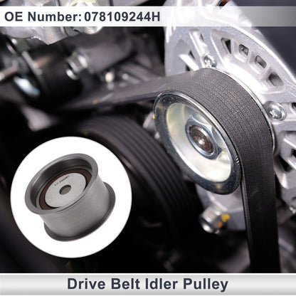 Drive Belt Idler Pulley for Audi A4 (1996–2005) No. 078109244H Steel