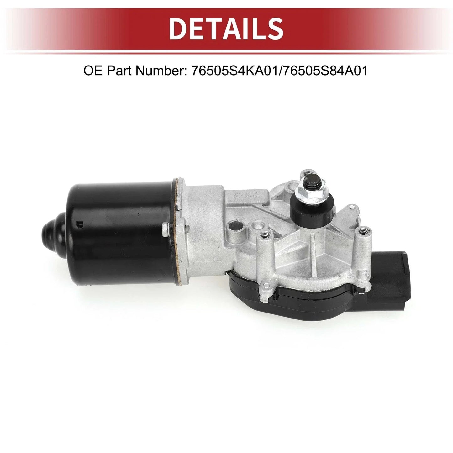 Windshield Wiper Motor for Honda Accord 1998-2002 (2 x No. 76505S4KA01)