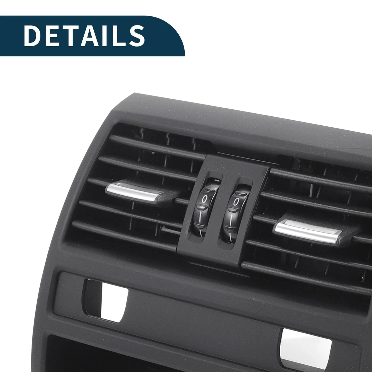 Center Dash A/C Outlet Air Vent Panel Black for BMW 550i (2010-2015)