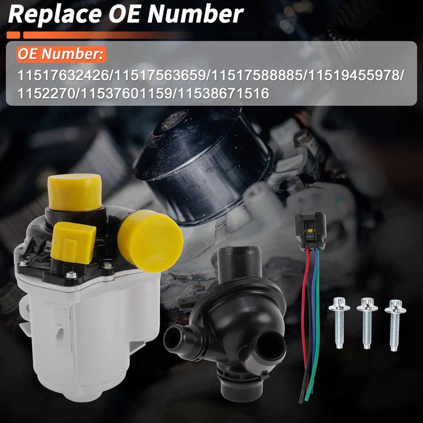 Electric Engine Water Pump for BMW 535i (2011–2016) 11517632426