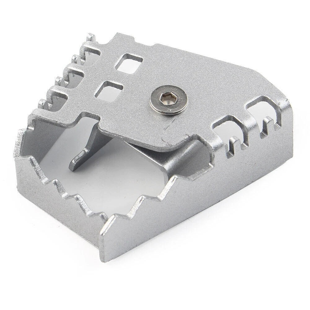 Rear Foot Brake Lever Pedal Enlarger for BMW F650GS F700GS F800GS R1200GS (2008–2018) Silver