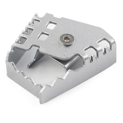 Rear Foot Brake Lever Pedal Enlarger for BMW F650GS F700GS F800GS R1200GS (2008–2018) Silver