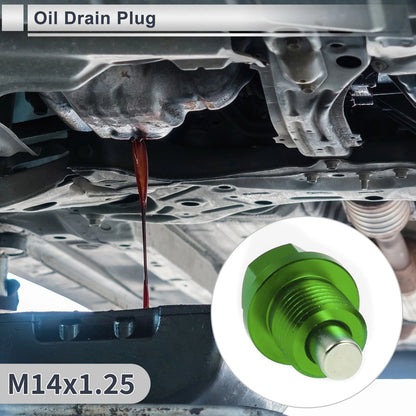 Set of 1 M14x1.25 Engine Oil Drain Plug with Gasket for Car Motorcycle Boat