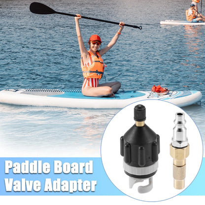 Set of 1 Boat Paddle Board Valve Adapter with American Type Push Nozzle