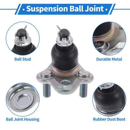 2X Front Lower Ball Joints for Toyota Corolla (1996–2002) No.K90309/4333009070