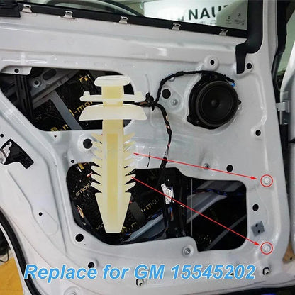 100Pcs 7.9mm Nylon Door Trim Clips for Chevrolet/GMC (2000–2023)