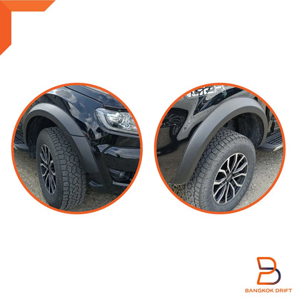 Matte Black Fender Flares for Ford Ranger PX3 T6 (2018-2021)
