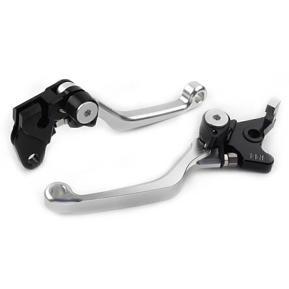 Pivot Dirt Clutch Brake Levers for Kawasaki KLX250 D-Tracker (1993–1997) Silver
